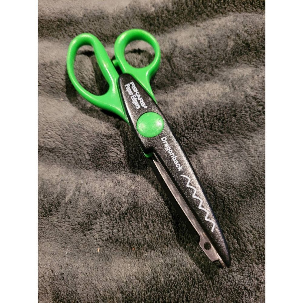 Fiskars Paper Edge Scissors- Dragonback Paper Edgers